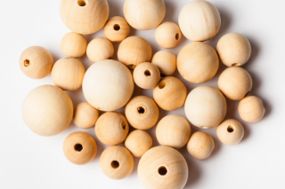 50 PCS BOIS Demi Boules Fendues Hémisphère Demi Boule D'artisanat Enfants DIY EUR 5,35 - FR