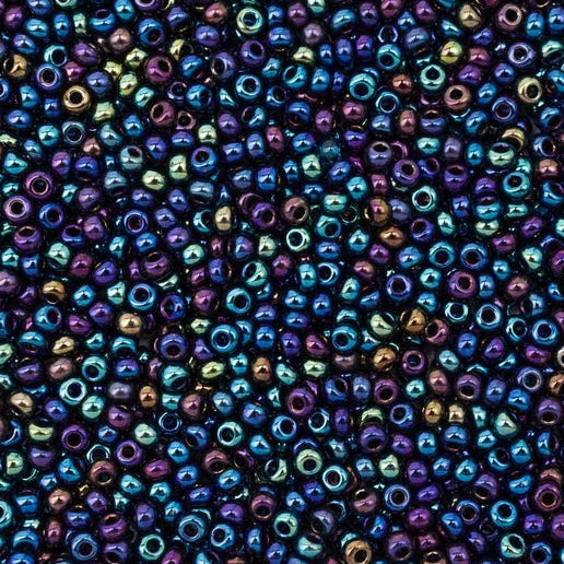 11/0 - SB35030 Bleu marine AB opaque · Preciosa rocaille