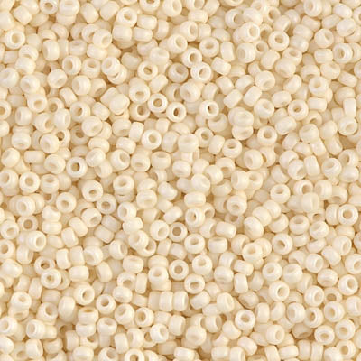 Miyuki Seed Beads 11/0 - SB2021 Opaque Cream Matte Glazed Luster