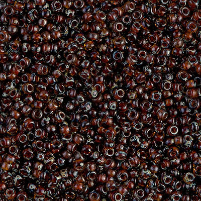 Miyuki Seed Beads 11/0 - SB4502 Dark Topaz Picasso