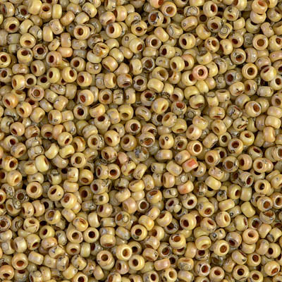 Miyuki Seed Beads 11/0 - SB4512 Opaque Picasso Canary Yellow