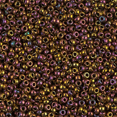 Miyuki Seed Beads 11/0 - SB0462 Opaque Metallic Gold Iris