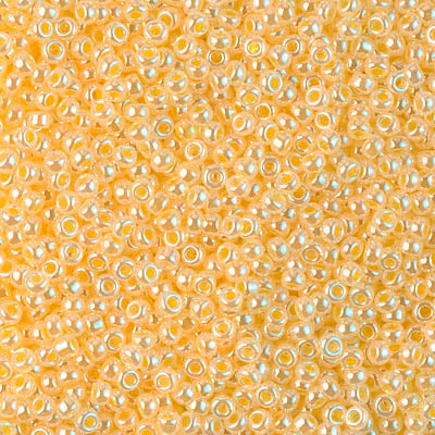 Miyuki Seed Beads 11/0 - SB0516 Alabaster Crystal Yellow Ceylon Lined-Dyed