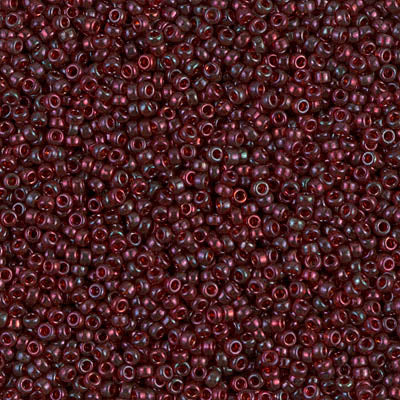 Miyuki Seed Beads 15/0 - SB0315 Transparent Red Gold Luster