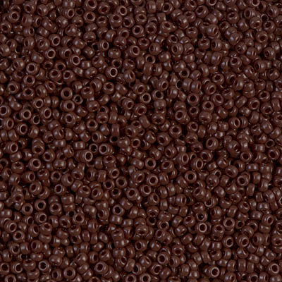 Miyuki Seed Beads 15/0 - SB0409 Opaque Chocolate Brown