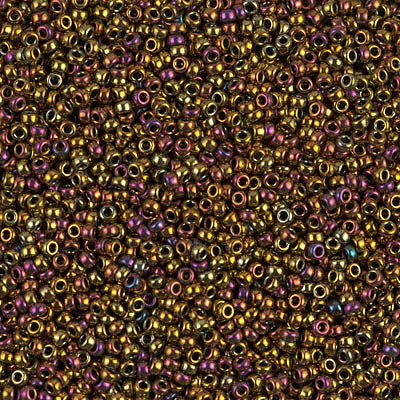 Miyuki Seed Beads 15/0 - SB0462 Opaque Metallic Gold Iris