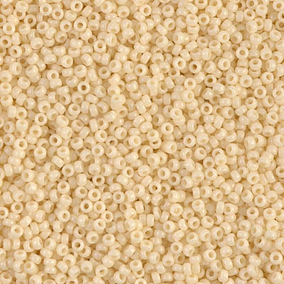 Miyuki Seed Beads 15/0 - SB0492 Opaque Dark Cream