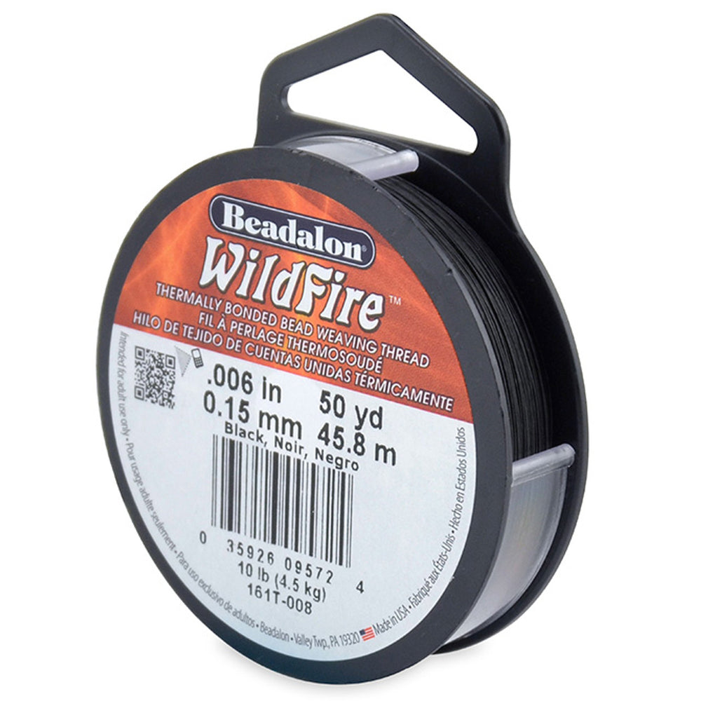 WildFire - Thermally Bonded Beading Thread - .006 (0,15mm) · BEADALON