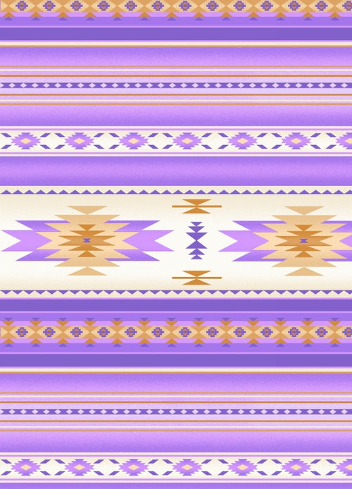South western 201 - Lavender 100% Cotton Designer