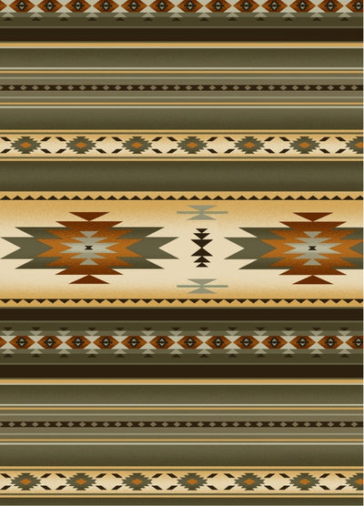 South western 201 - Sage 100% Cotton Designer