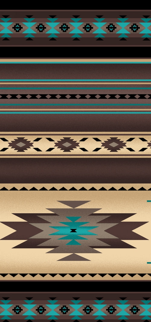 South western 201 - Sepia 100% Cotton Designer