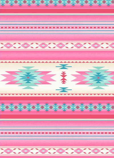 South western 201 - Soft pink 100% Cotton Designer