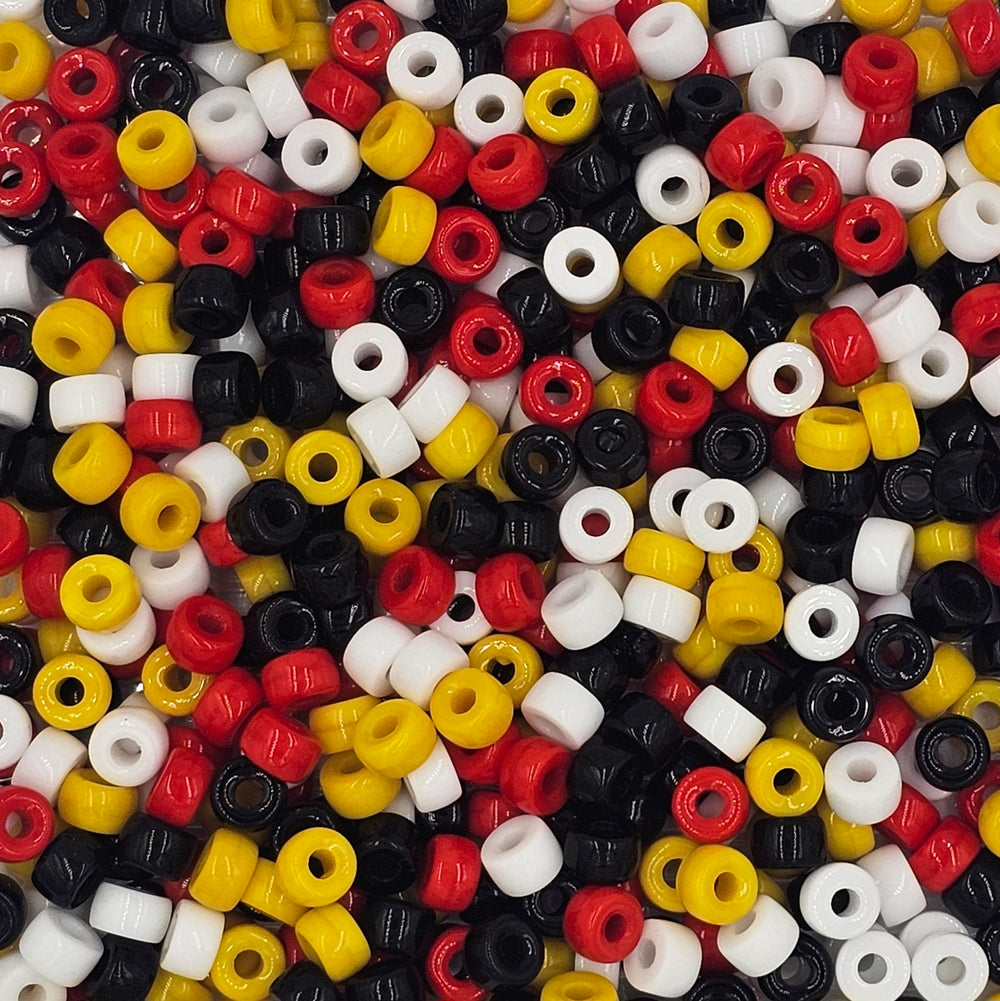 9mm - Glass Crow Beads Mix