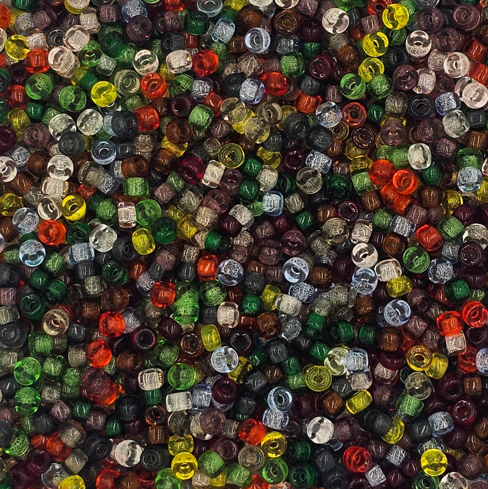 6mm - Glass Mini Crow Beads Mix - 500 un