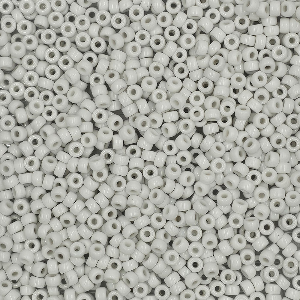 6mm - Glass Mini Crow Beads Opaque - 500 un