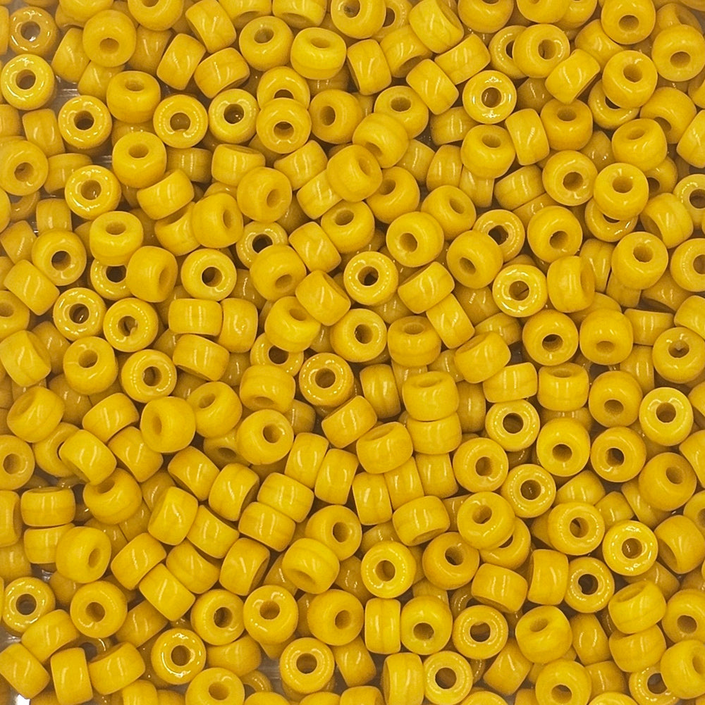 9mm - Glass Crow Beads Opaque