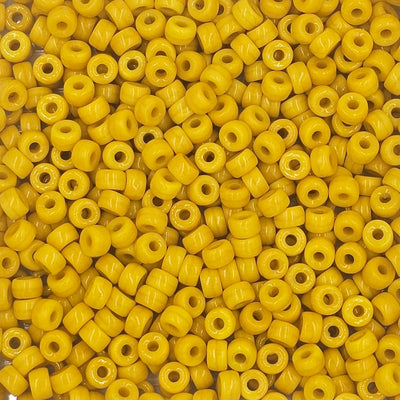 9mm - Glass Crow Beads Opaque