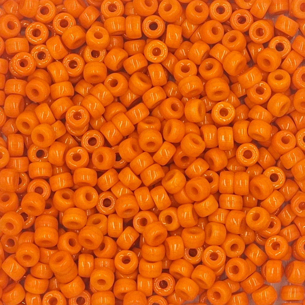 9mm - Glass Crow Beads Opaque