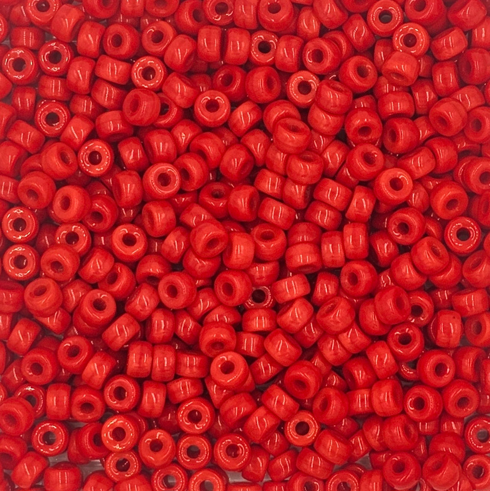 9mm - Glass Crow Beads Opaque