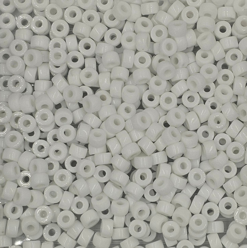 9mm - Glass Crow Beads Opaque
