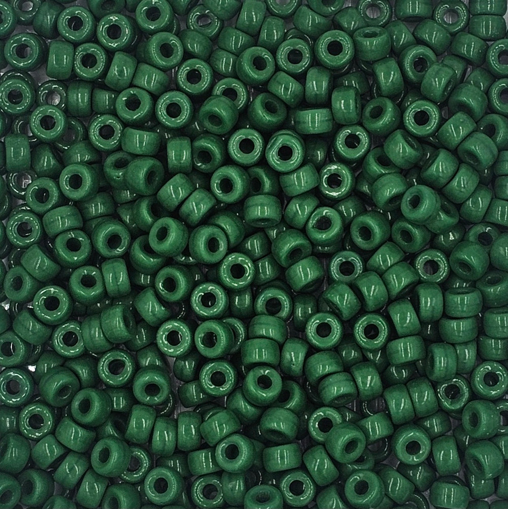9mm - Glass Crow Beads Opaque