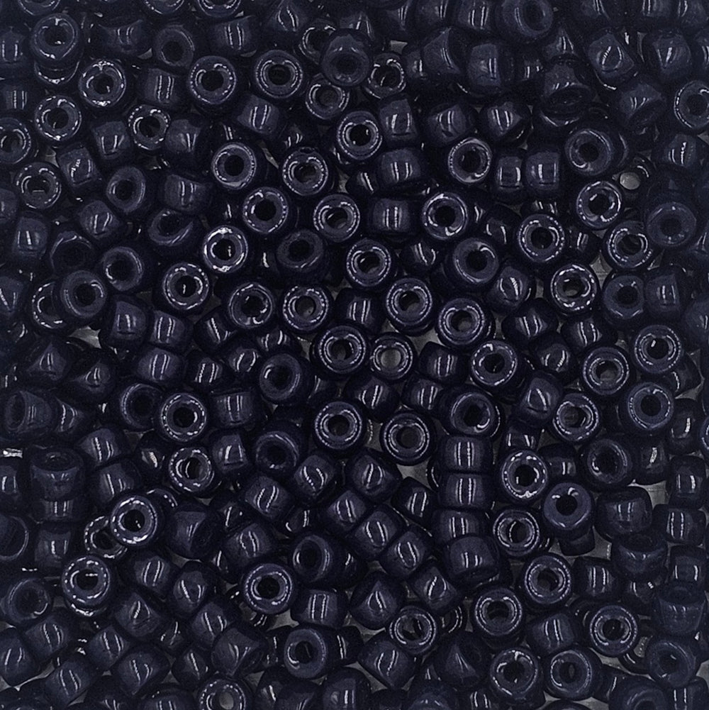 9mm - Glass Crow Beads Opaque