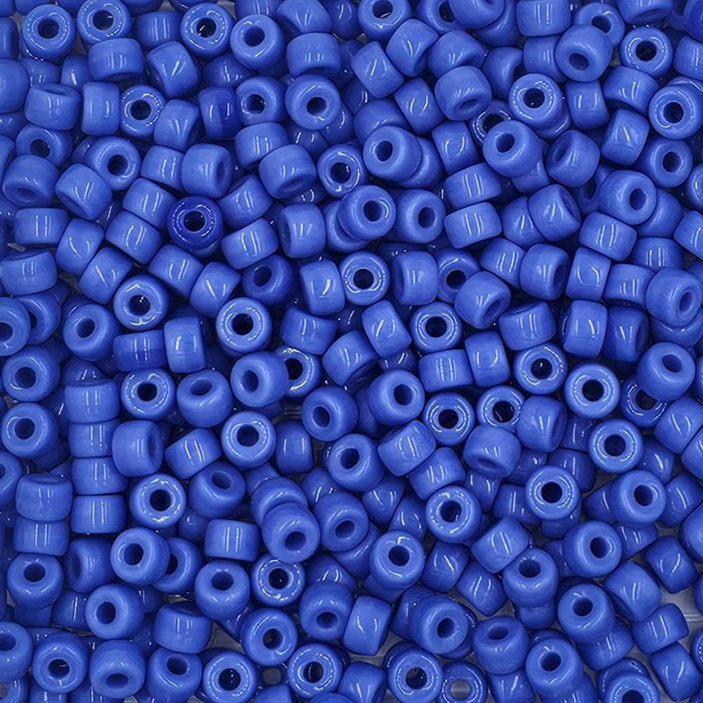 9mm - Glass Crow Beads Opaque