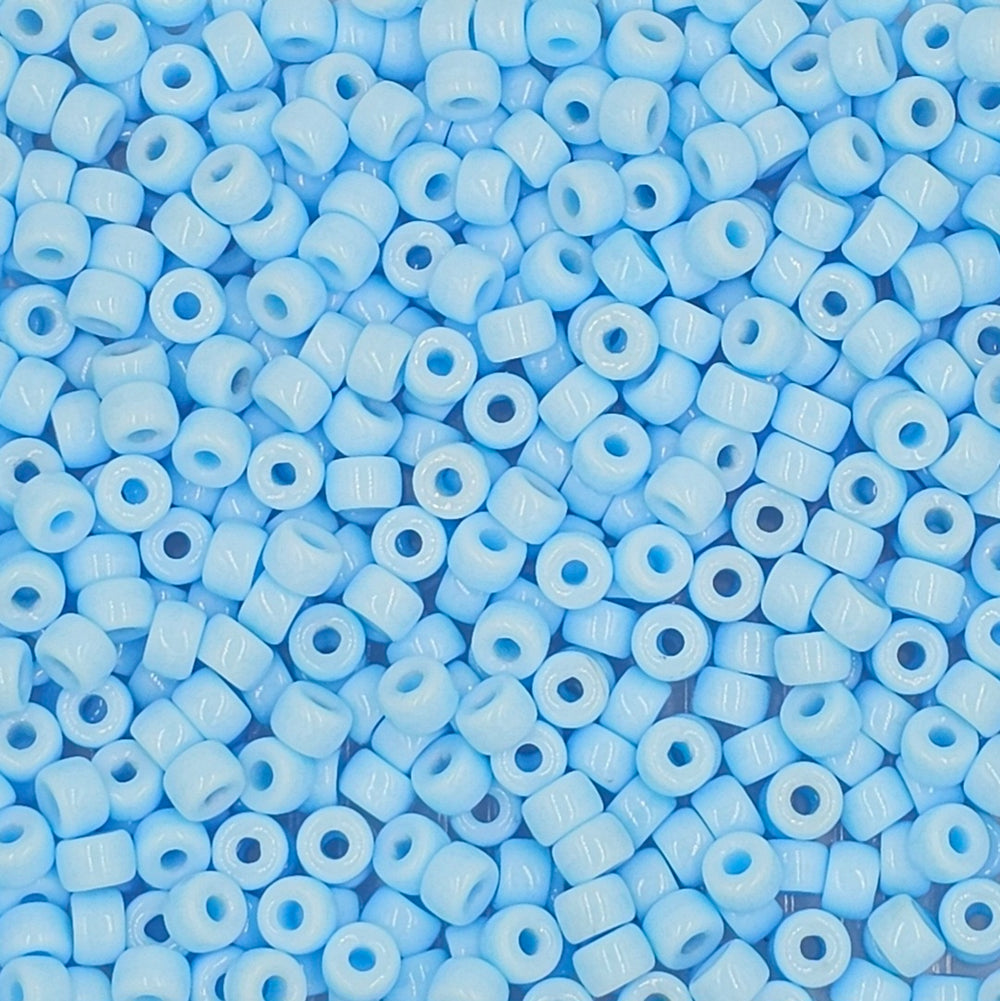 9mm - Glass Crow Beads Opaque