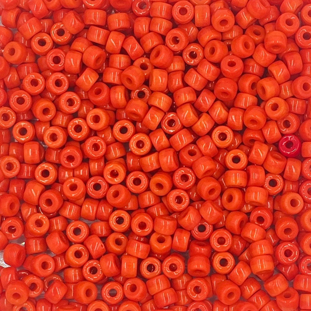 9mm - Glass Crow Beads Opaque