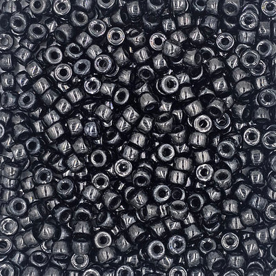 9mm - Glass Crow Beads Opaque