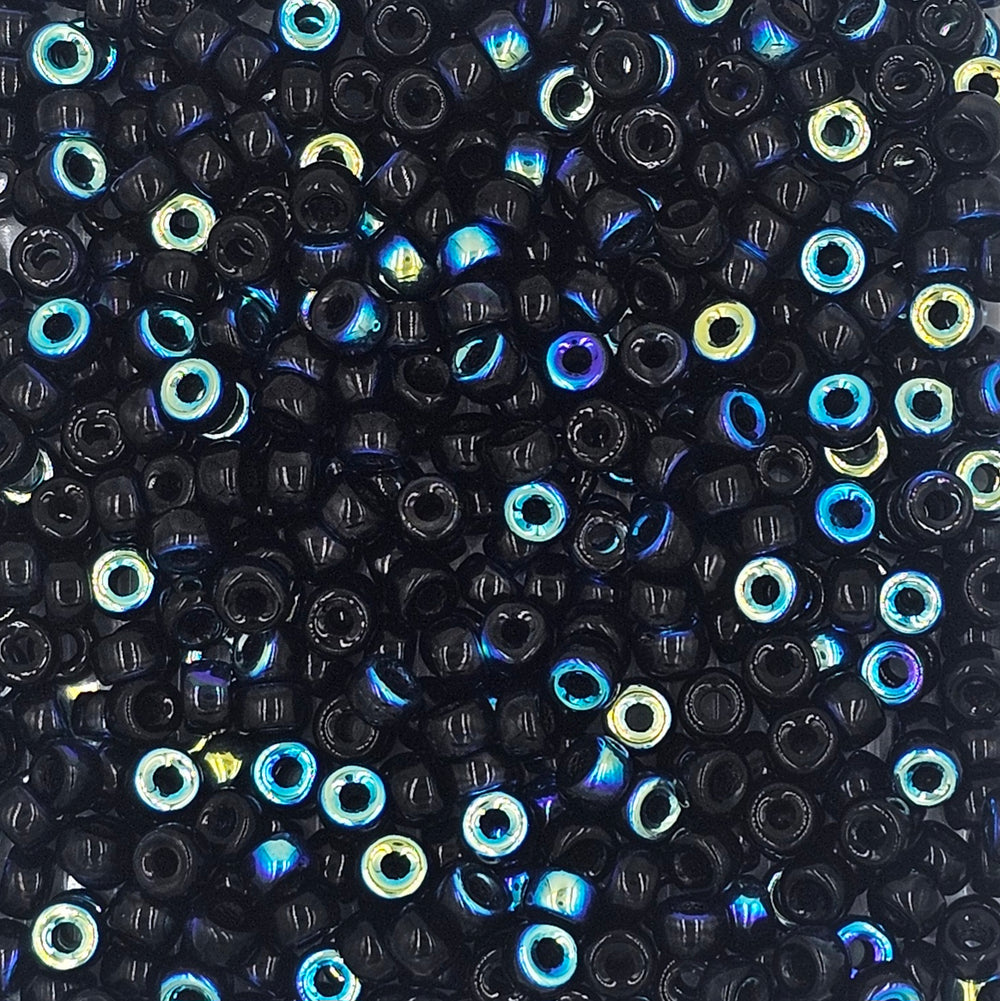 9mm - Glass Crow Beads Opaque