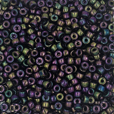 9mm - Glass Crow Beads Opaque