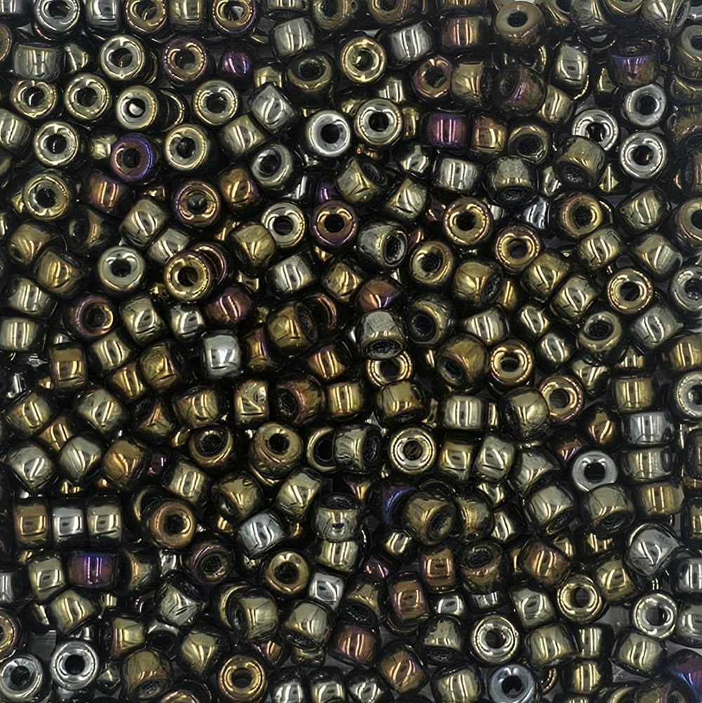 9mm - Glass Crow Beads Opaque