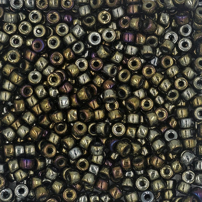 9mm - Glass Crow Beads Opaque