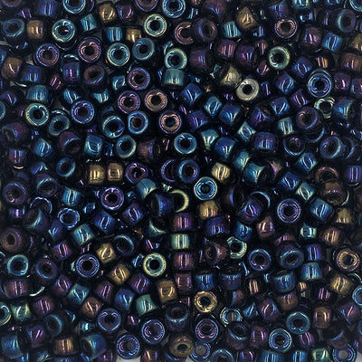 9mm - Glass Crow Beads Opaque