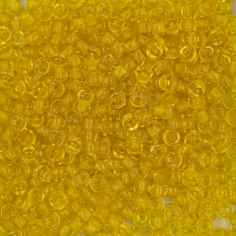 9mm - Glass Crow Beads Transparent