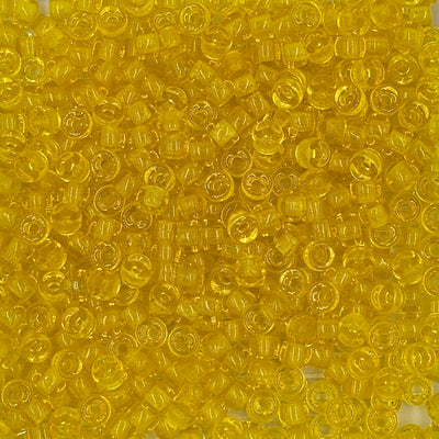 9mm - Glass Crow Beads Transparent