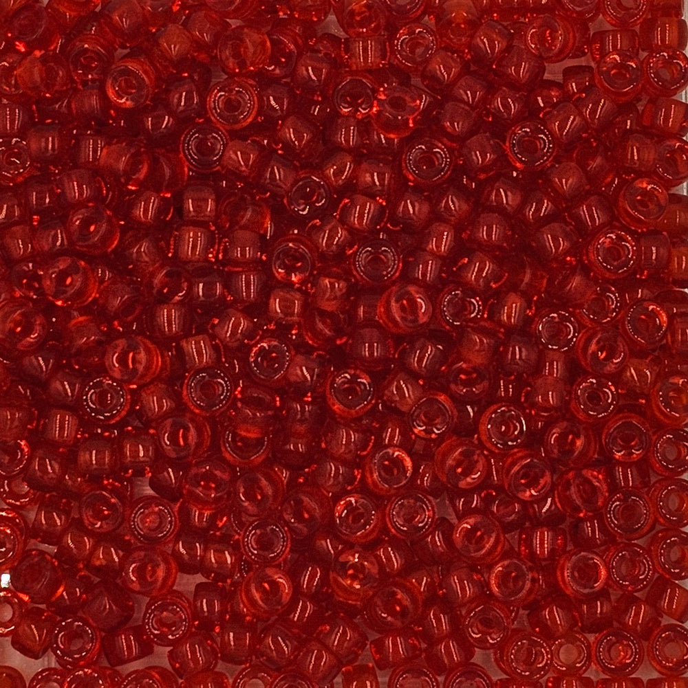 9mm - Glass Crow Beads Transparent