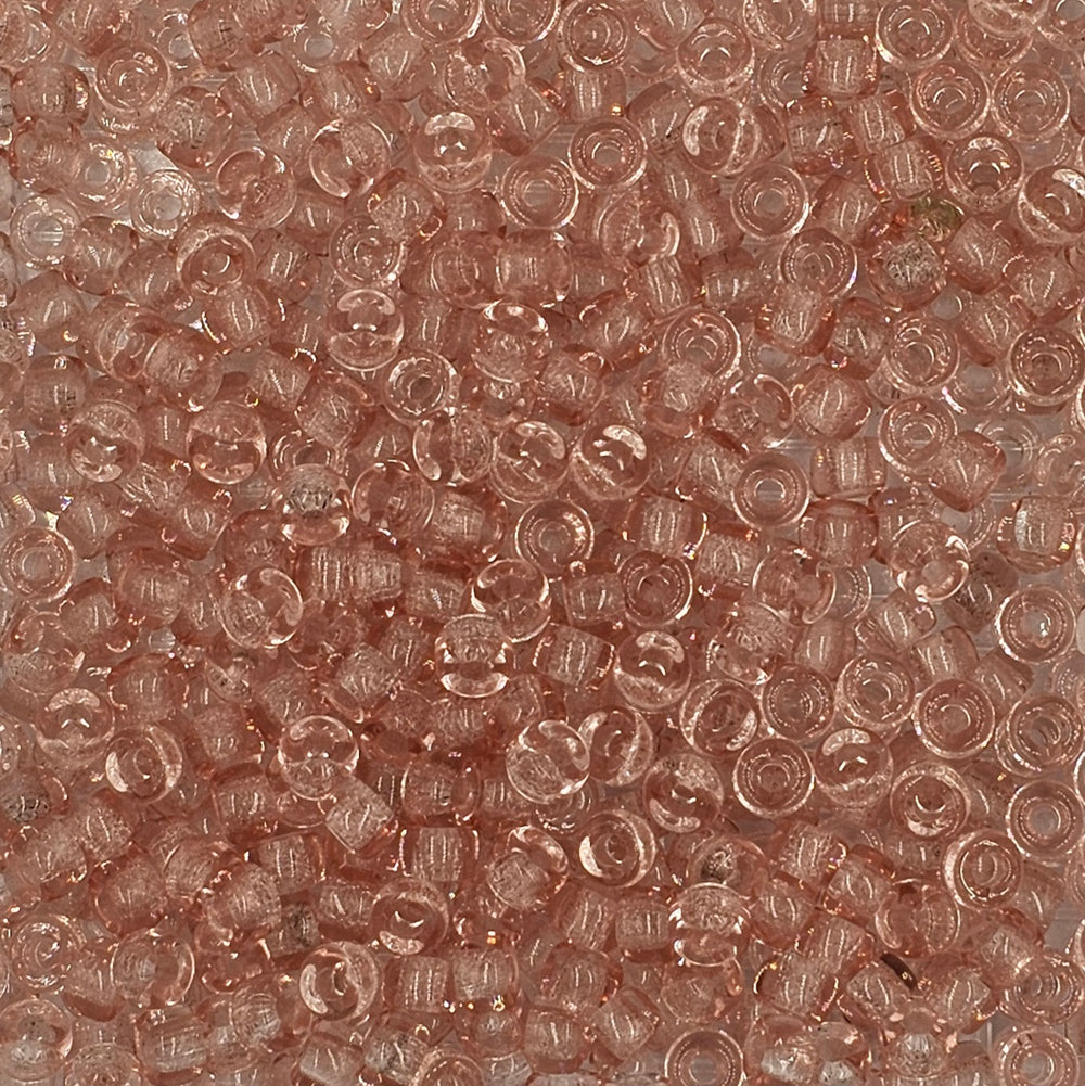 9mm - Glass Crow Beads Transparent