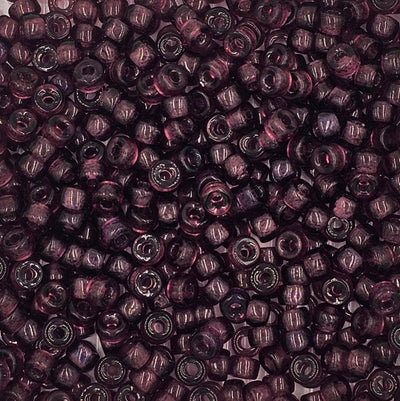 9mm - Glass Crow Beads Transparent