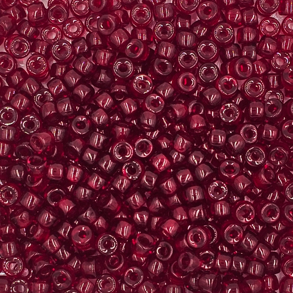 9mm - Glass Crow Beads Transparent