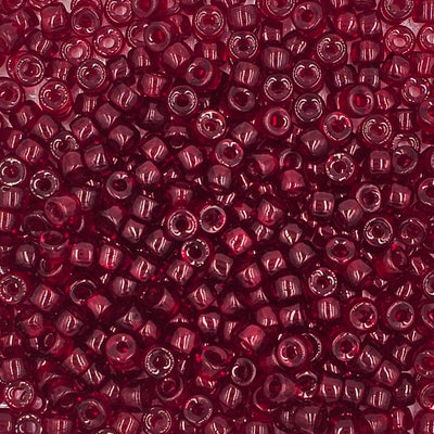 9mm - Glass Crow Beads Transparent
