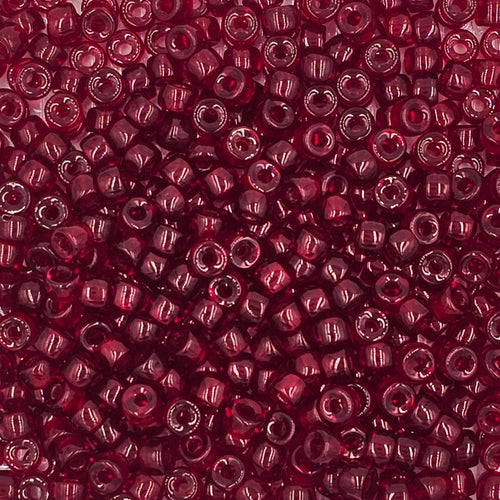 9mm - Glass Crow Beads Transparent