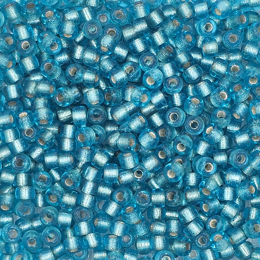 9mm - Glass Crow Beads Transparent
