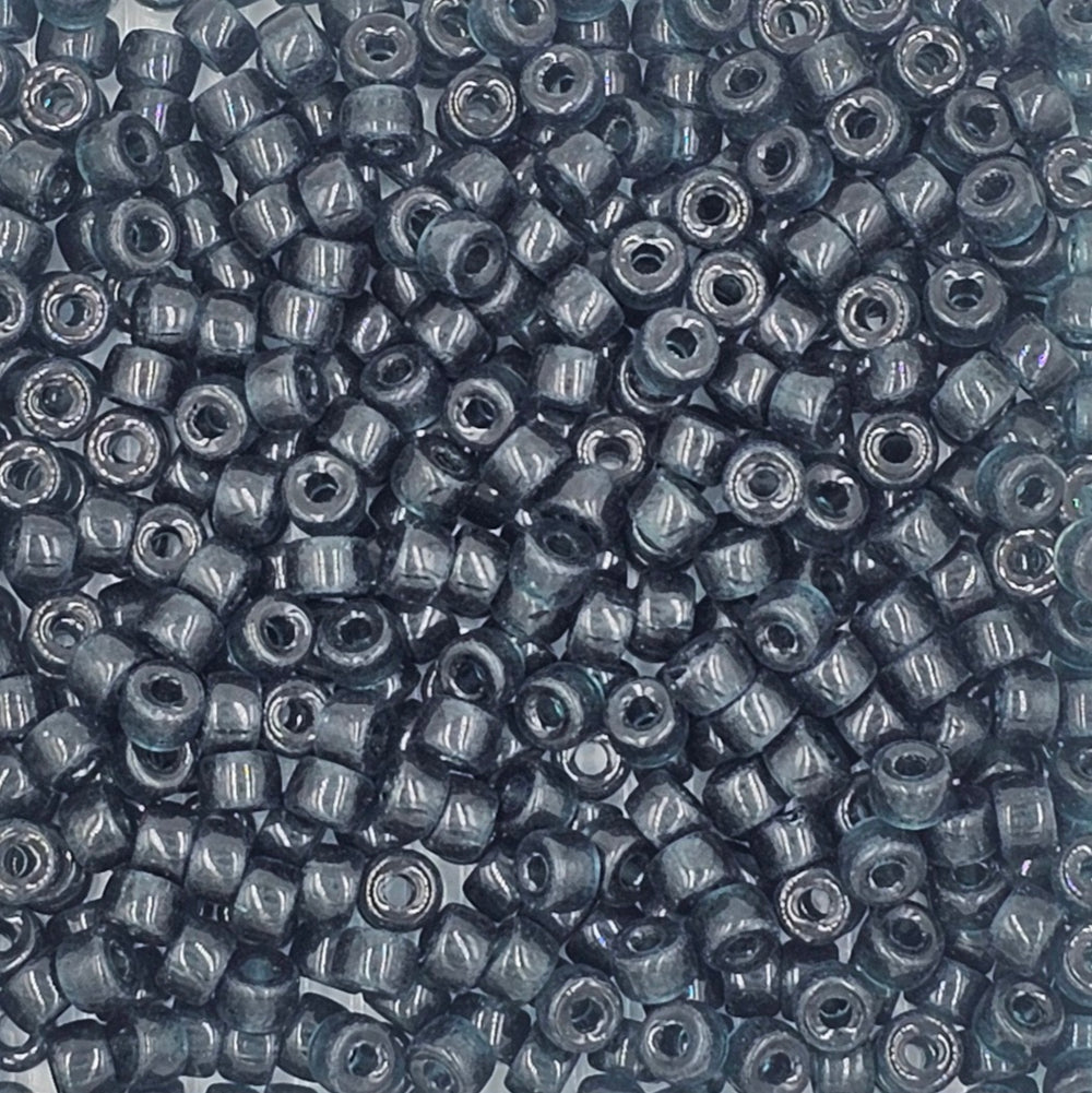 9mm - Glass Crow Beads Transparent