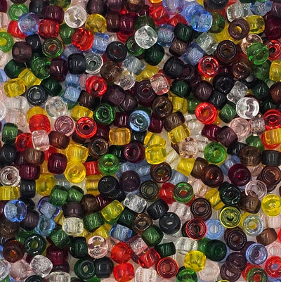 9mm - Glass Crow Beads Mix