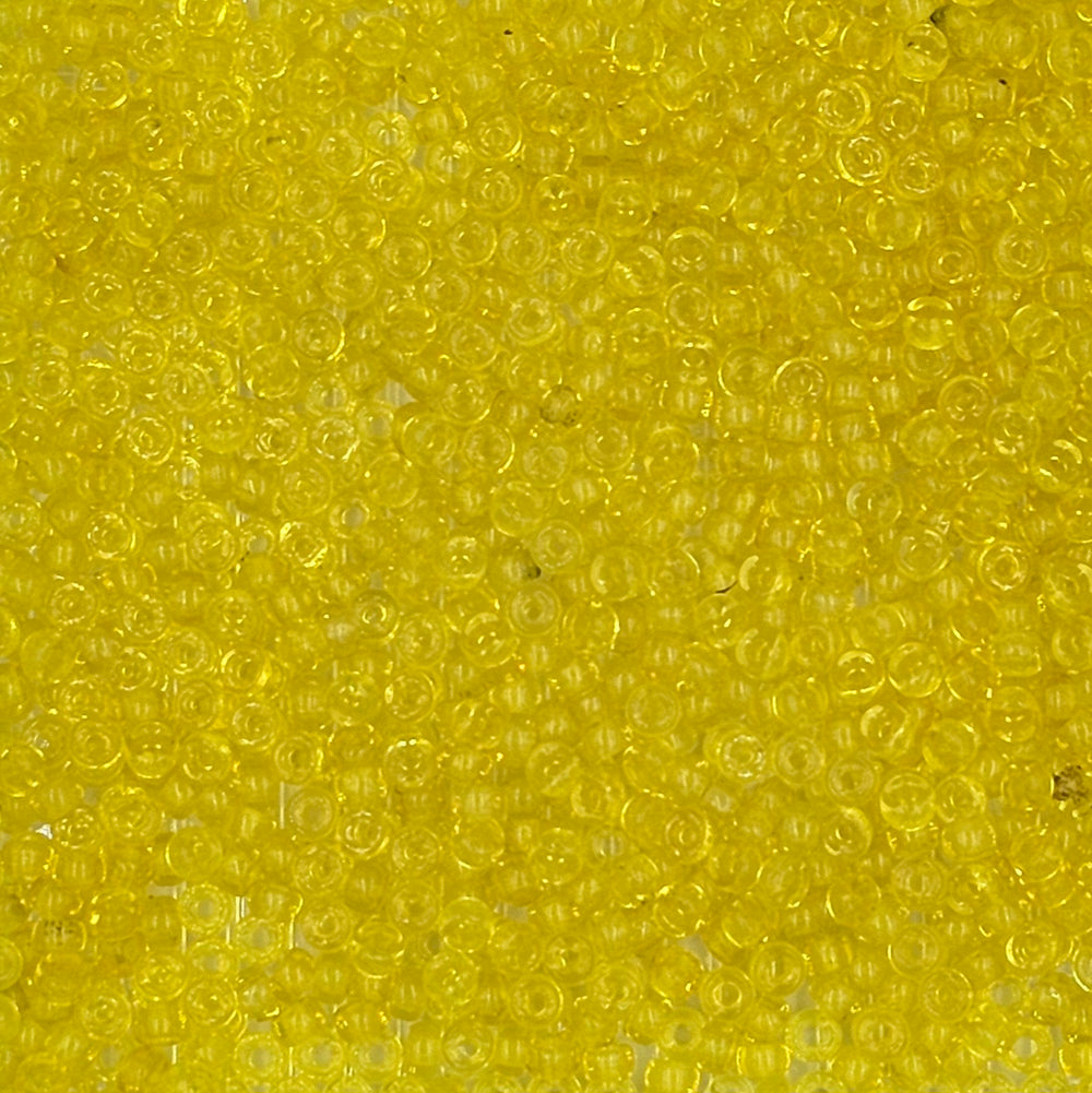 6mm - Glass Mini Crow Beads Transparent - 500 un