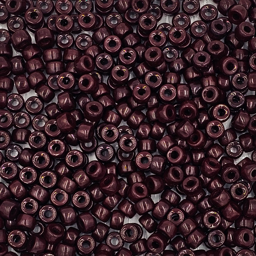 9mm - Glass Crow Beads Opaque