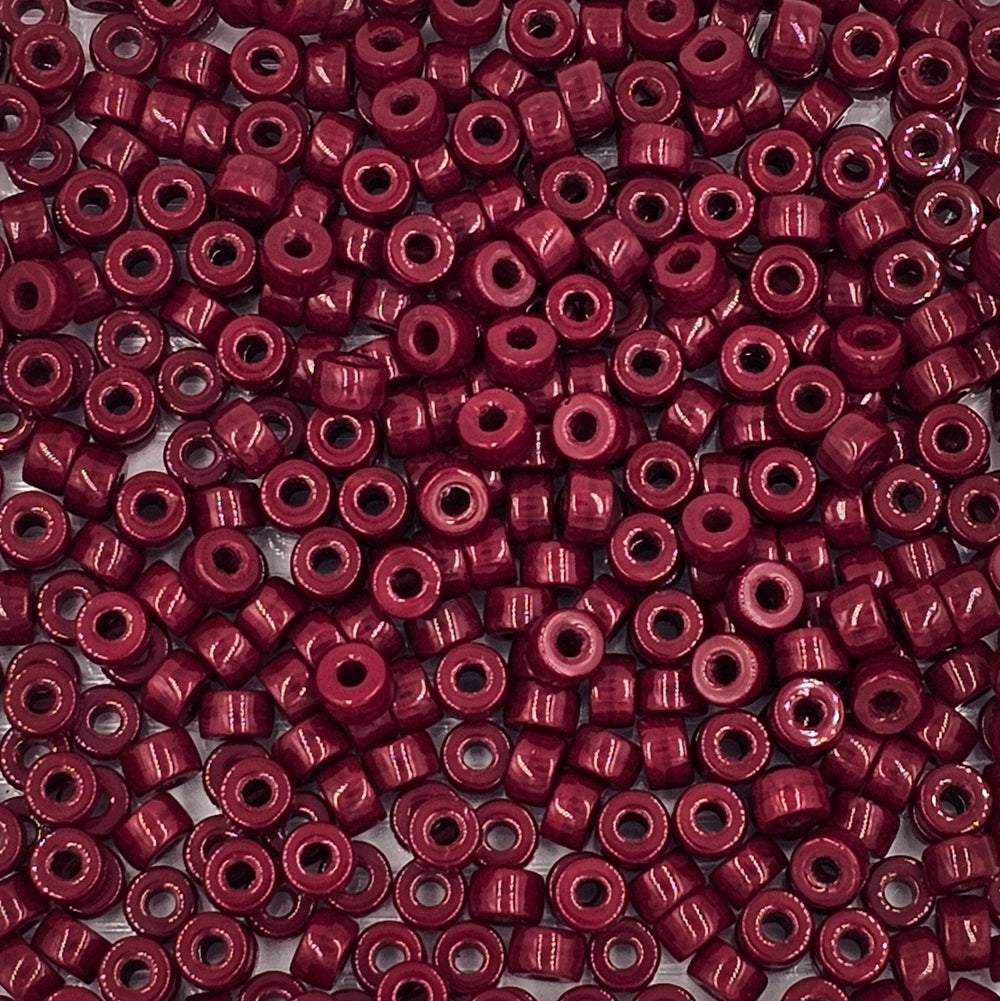 9mm - Glass Crow Beads Opaque