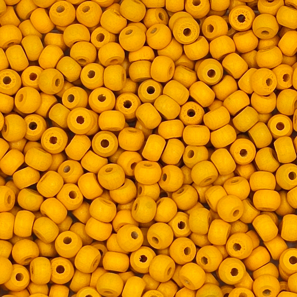 9x6mm - Wooden Crow Beads